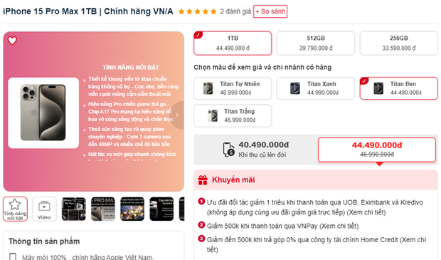Nơi nào bán iPhone 15 Pro Max chính hãng rẻ nhất Việt Nam? - Ảnh 5.