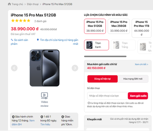 Nơi nào bán iPhone 15 Pro Max chính hãng rẻ nhất Việt Nam? - Ảnh 3.