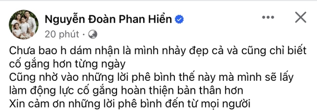 Bị chê bai khả năng nhảy thô cứng gượng gạo như trả bài, Phan Hiển nói gì? - Ảnh 3.