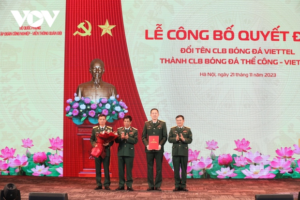 Viettel FC chuyển tên thành Thể Công - Viettel