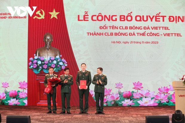Viettel FC chuyển tên thành Thể Công - Viettel