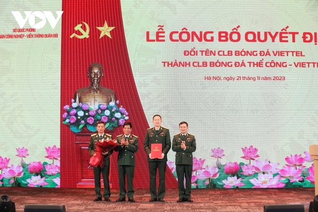 Viettel FC chuyển tên thành Thể Công - Viettel