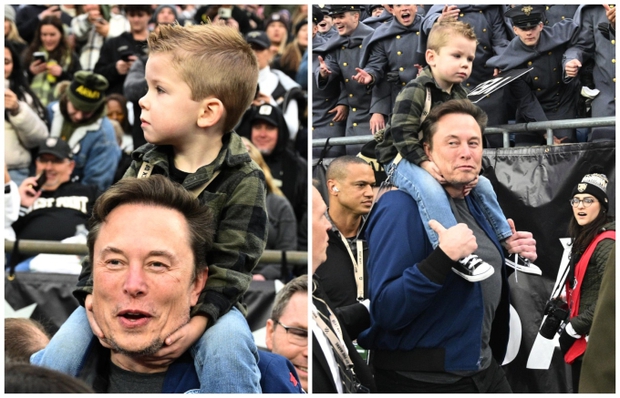 Elon Musk's son with the unique name rarely appears, causing a fever with a moment with the richest father in the world - Photo 1.