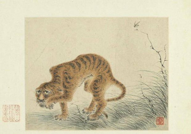 Cố cung lưu giữ bức tranh kỳ lạ vẽ con hổ ốm đói, hậu thế khó hiểu, chuyên gia phóng to tìm thấy chân tướng - Ảnh 1.