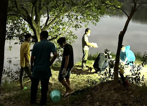 Nam thanh niên tử vong dưới hồ nước trong khu công nghiệp - Ảnh 2.