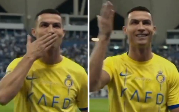 Cách Ronaldo phản ứng bất ngờ trước sự không ngừng hô tên Messi từ fan đối thủ