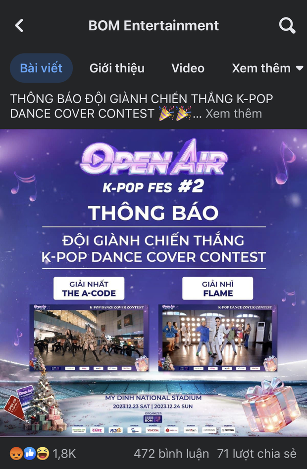 BTC concert Giáng Sinh tại Mỹ Đình đáp trả sao trước sự huỷ show đột ngột của nghệ sĩ?