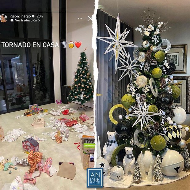 Bạn gái Ronaldo chia sẻ hình ảnh nhà đón Giáng sinh, gây tranh cãi vì một điểm bất ngờ