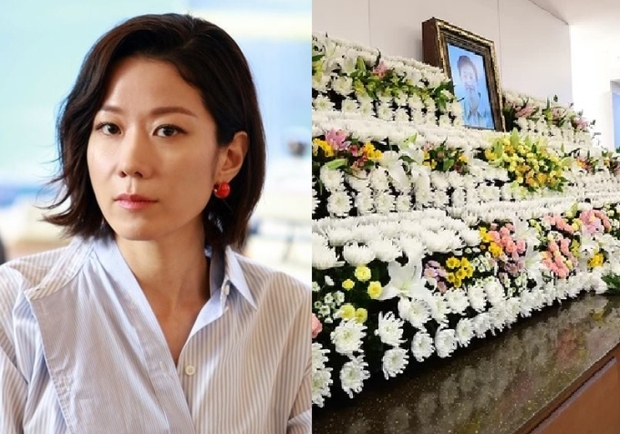 Vợ đau buồn túc trực ở tang lễ, Jo Jung Suk và dàn sao Hàn lặng lẽ đưa tiễn tài tử Lee Sun Kyun - Ảnh 2.