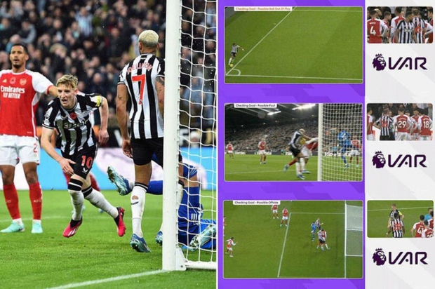 VAR gây tranh cãi trong ngày Arsenal rơi khỏi ngôi đầu Ngoại hạng Anh