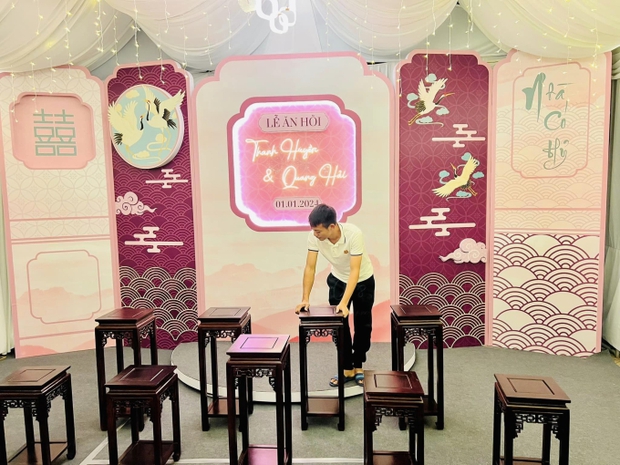 Quang Hải và Chu Thanh Huyền: Lễ cưới và trang trí rạp nhà cô dâu trong ngày Tết dương lịch