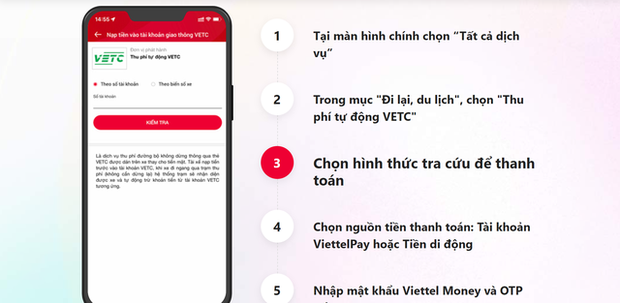 Hướng dẫn nộp phí tự động VETC trên điện thoại di động - Ảnh 4.