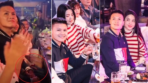 Quang Hải và Chu Thanh Huyền: Ánh mắt ngọt ngào tiết lộ tình cảm hòa quyện dưới bàn tiệc