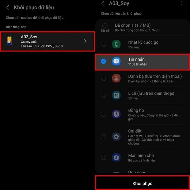 Cách khôi phục tin nhắn SMS trên Samsung dễ dàng