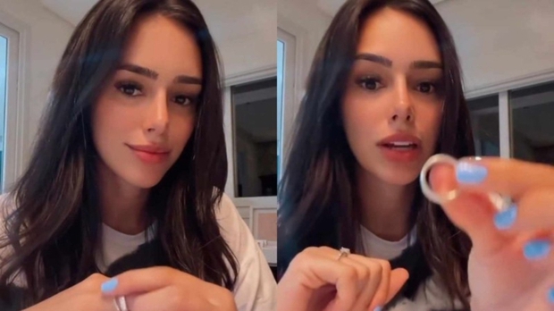 Bạn gái cũ của Neymar phản ứng dữ dội khi bị vấn đề về việc đeo nhẫn đính hôn sau chia tay