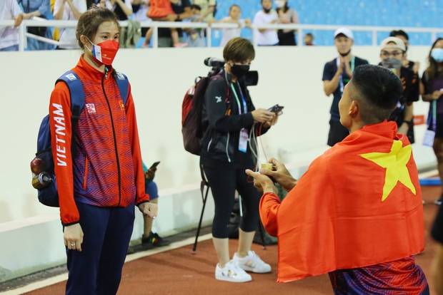 Cặp đôi VĐV gây sốt khi cầu hôn tại SEA Games 31 đã chính thức về chung một nhà - Ảnh 2.