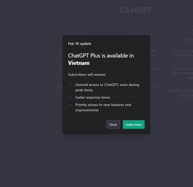 ChatGPT đã có mặt tại Việt Nam - Ảnh 1.