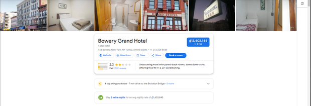 Hóa ra đây là khách sạn 1 sao tồi tệ nhất New York, bước vào căn phòng thế này mà bị hét giá 2 triệu/đêm thì hết cả hồn! - Ảnh 3. Hóa ra đây là khách sạn 1 sao tồi tệ nhất New York, bước vào căn phòng thế này mà bị hét giá 2 triệu/đêm thì hết cả hồn! - Ảnh 3.