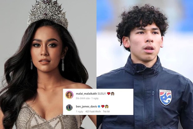 Á hậu Hòa bình Thái Lan công khai hẹn hò ngôi sao bóng đá - Ảnh 2.