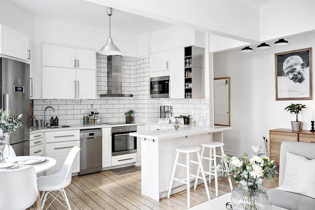 Bố trí nội thất với phong cách nhẹ nhàng cho căn hộ có diện tích 61m² - Ảnh 6.