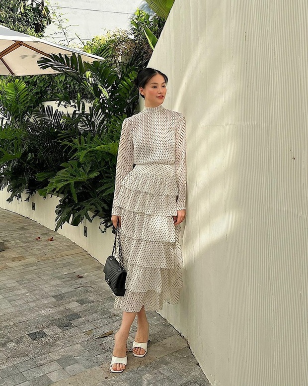 Hoa hậu Phương Khánh chuyên diện đồ trắng, nhờ biến hóa khéo mà không nhàm chán - Ảnh 1.