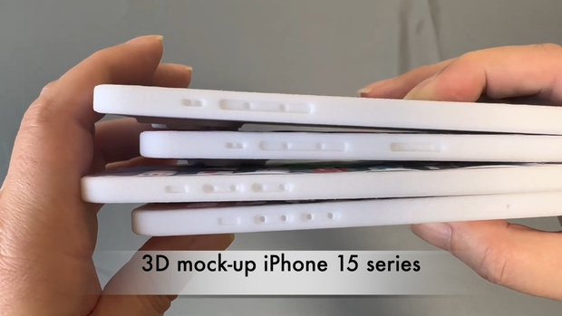 Mô hình bộ 4 iPhone 15 lần đầu xuất hiện thực tế: Viền siêu mỏng, chốt thiết kế siêu sang - Ảnh 10.