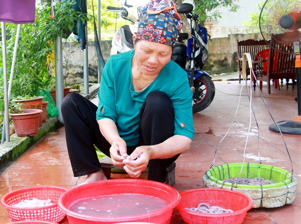 Thưởng thức gỏi “vàng ròng” hiếm có nơi biển Minh Châu - Ảnh 2.