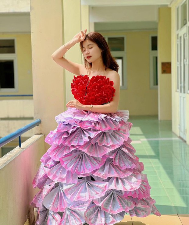 Đường đua hoa khôi thời trang tái chế đang cực nóng: Ai cũng xinh và sáng tạo quá trời! - Ảnh 2.