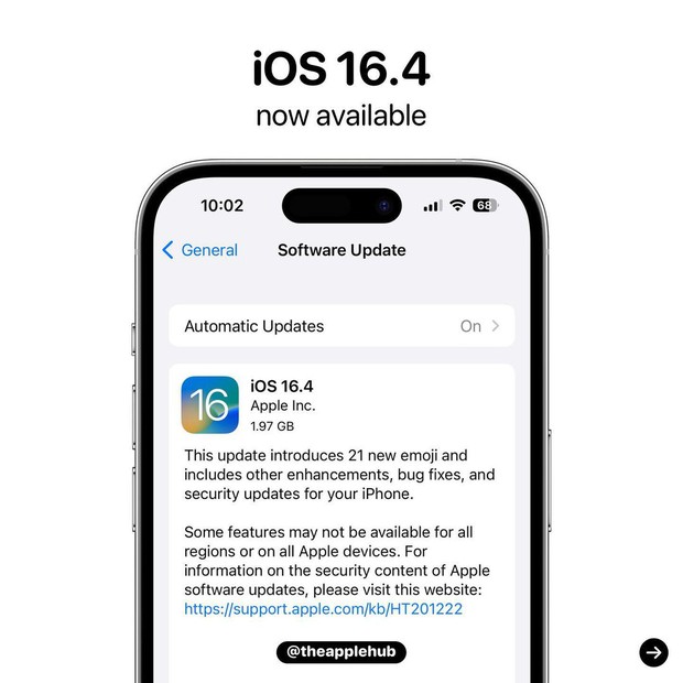 Apple tung ra bản iOS 16.4: Có gì mới, nên cập nhật hay không? - Ảnh 1.