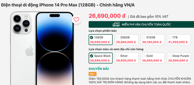 Cuộc chiến giá iPhone đã bắt đầu: TGDĐ ra đòn giảm giá iPhone sốc chưa từng có, FPT Shop, CellphoneS và Hoàng Hà Mobile lập tức đáp trả - Ảnh 6.