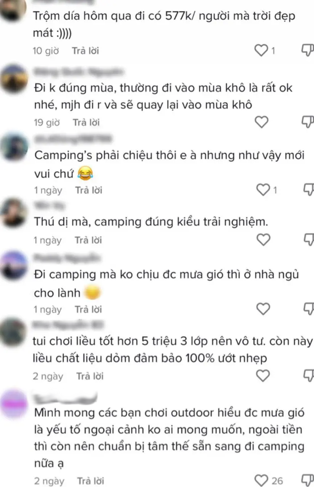 Tranh cãi chuyện mua tour cắm trại hồ Dầu Tiếng với giá 650k/người trong ngày mưa bão - Ảnh 6.