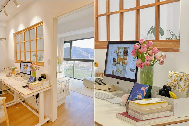 Mẹ 2 con thiết kế căn hộ nhỏ 43m2 thành không gian sống ấm cúng - Ảnh 2.