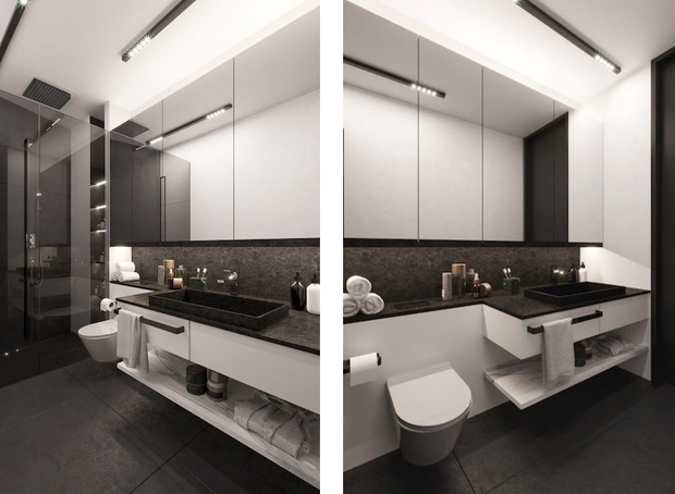 Căn hộ 54m2 ấn tượng với sự kết hợp mới lạ màu đen và xanh lá - Ảnh 6.