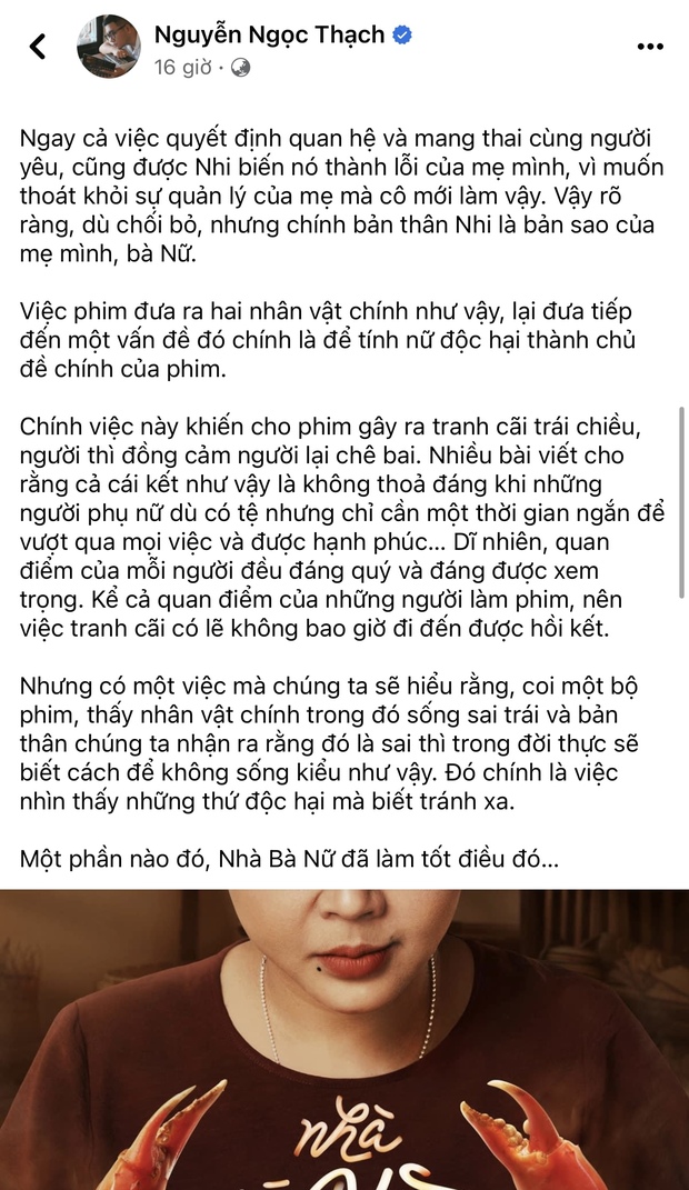 Một nhà văn bị ném đá PR bẩn khi review Nhà Bà Nữ của Trấn Thành đúng lúc phim của Lý Hải đang công chiếu - Ảnh 3.