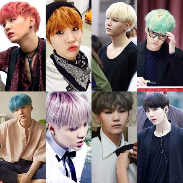 10 idol Kpop nhuộm tóc nhiều nhất: Rosé không phải số 1, 2 mỹ nam với da trắng phát sáng cứ đổi màu tóc là gây sốt - Ảnh 5.