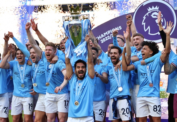 Man City vô địch Ngoại hạng Anh 2022/2023 và Gundogan tuyên bố giành cú ăn ba