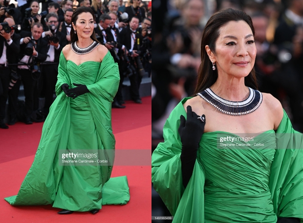 Thảm đỏ Cannes 2023 ngày 6: Jennifer Lawrence đi dép xỏ ngón, Lưu Thi Thi - Joo Ji Hoon đẹp bất chấp “ống kính hung thần” - Ảnh 9.