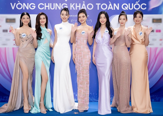 Thảm đỏ Hoa hậu Thế giới Việt Nam: Mai Phương - Phương Nhi cùng dàn hậu đọ sắc nét căng, 59 thí sinh lần đầu lộ diện - Ảnh 14.