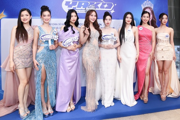 Thảm đỏ Hoa hậu Thế giới Việt Nam: Mai Phương - Phương Nhi cùng dàn hậu đọ sắc nét căng, 59 thí sinh lần đầu lộ diện - Ảnh 12.