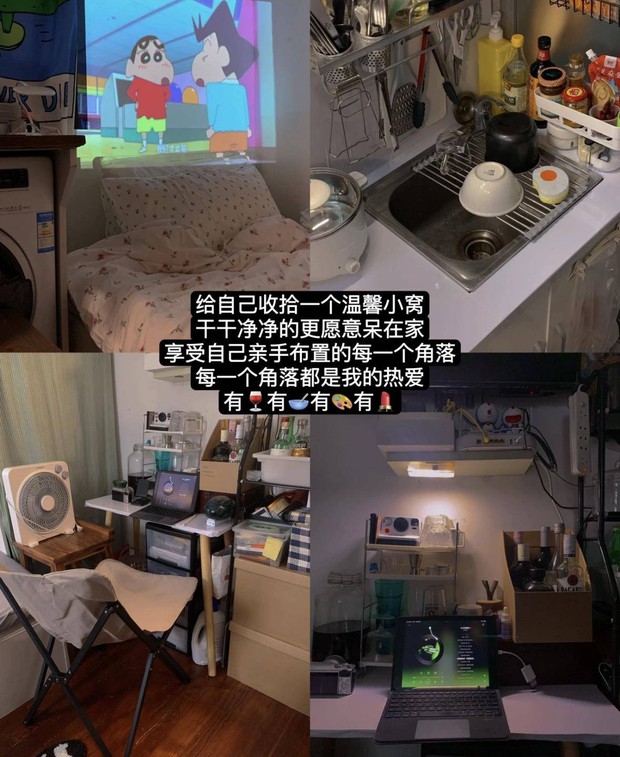 Bên trong căn hộ 8m2 ở Thượng Hải của cô gái độc thân: không gian siêu chật chội, chỉ nhìn cũng thấy khó thở - Ảnh 11.