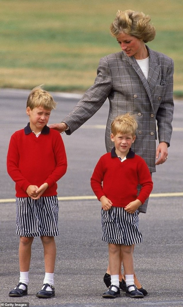 Cách Công nương Diana thể hiện tình yêu với William và Harry - Ảnh 1.
