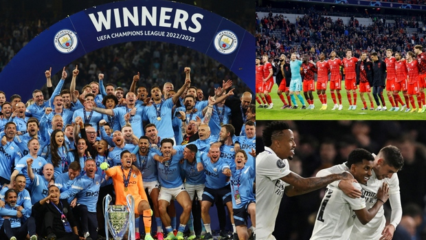 Top 10 CLB hàng đầu châu Âu: Man City vượt qua MU ngoạn mục