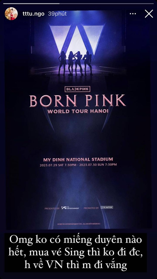 Siêu concert BLACKPINK tại Hà Nội: Lan Ngọc - Min áp lực cuộc chiến săn vé, netizen chờ phản ứng thành viên thứ 5 - Ảnh 9. Siêu concert BLACKPINK tại Hà Nội: Lan Ngọc - Min áp lực cuộc chiến săn vé, netizen chờ phản ứng thành viên thứ 5 - Ảnh 9.