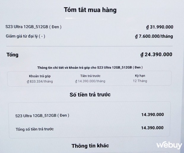 Thử mua Galaxy S23 Ultra trả góp qua Samsung Finance+: Chỉ tốn 5 phút điền thông tin, chờ đúng 1 phút là được duyệt - Ảnh 8. Thử mua Galaxy S23 Ultra trả góp qua Samsung Finance+: Chỉ tốn 5 phút điền thông tin, chờ đúng 1 phút là được duyệt - Ảnh 8.