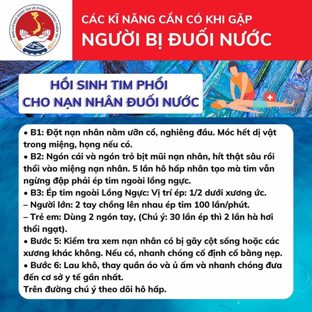 Chống đuối nước và cấp cứu trẻ đuối nước đúng cách - Ảnh 5.