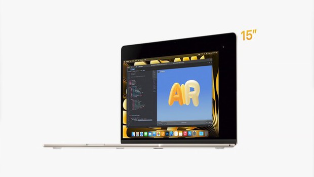 MacBook Air 15 inch chính thức: Mỏng nhất thế giới, chip Apple M2, pin 18 giờ, giá 1299 USD - Ảnh 1. MacBook Air 15 inch chính thức: Mỏng nhất thế giới, chip Apple M2, pin 18 giờ, giá 1299 USD - Ảnh 1.