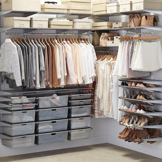 Các cách giúp tối đa hóa không gian tủ quần áo để lưu trữ đồ - Ảnh 7.