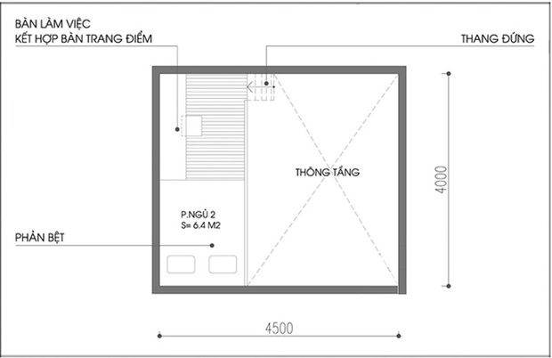 Cải tạo và bố trí nội thất cho phòng rộng 18m2 có gác lửng - Ảnh 3.