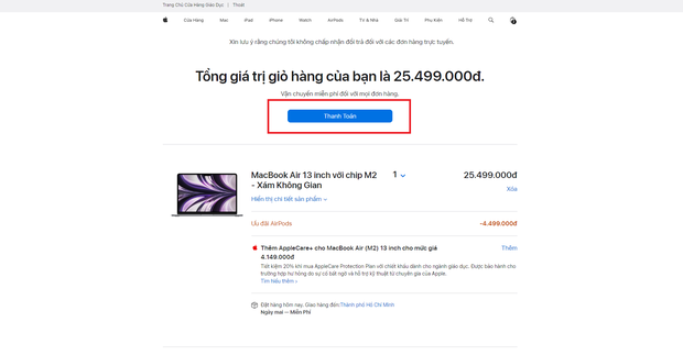 Hướng dẫn mua hàng theo chương trình ưu đãi giáo dục tại Apple Store Việt Nam - Ảnh 9. Hướng dẫn mua hàng theo chương trình ưu đãi giáo dục tại Apple Store Việt Nam - Ảnh 9.