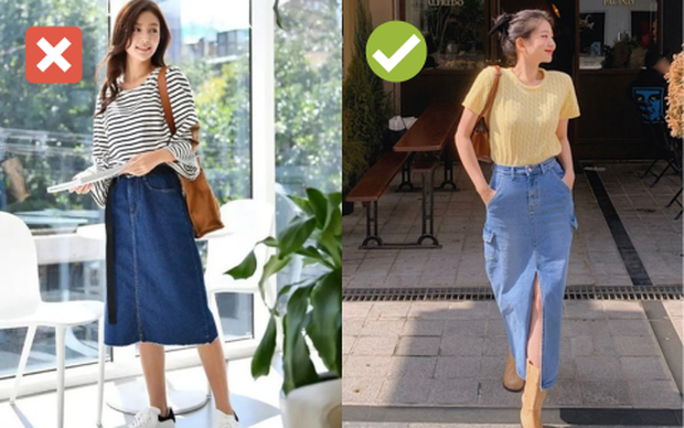 Chân váy denim tuy đẹp nhưng nếu phối không khéo nàng dễ bị chê già - Ảnh 4.